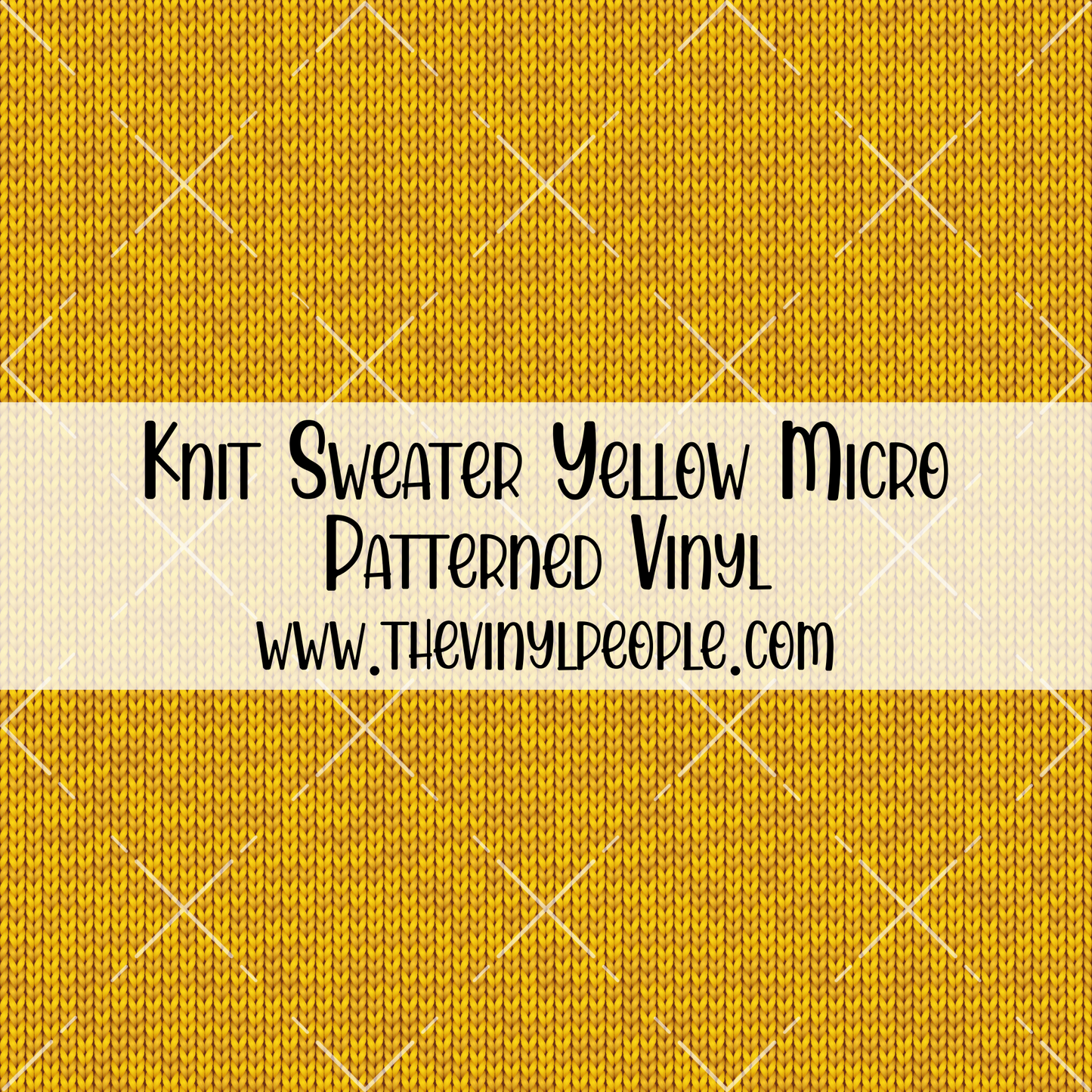Knit Sweater Yellow Patterned Vinyl