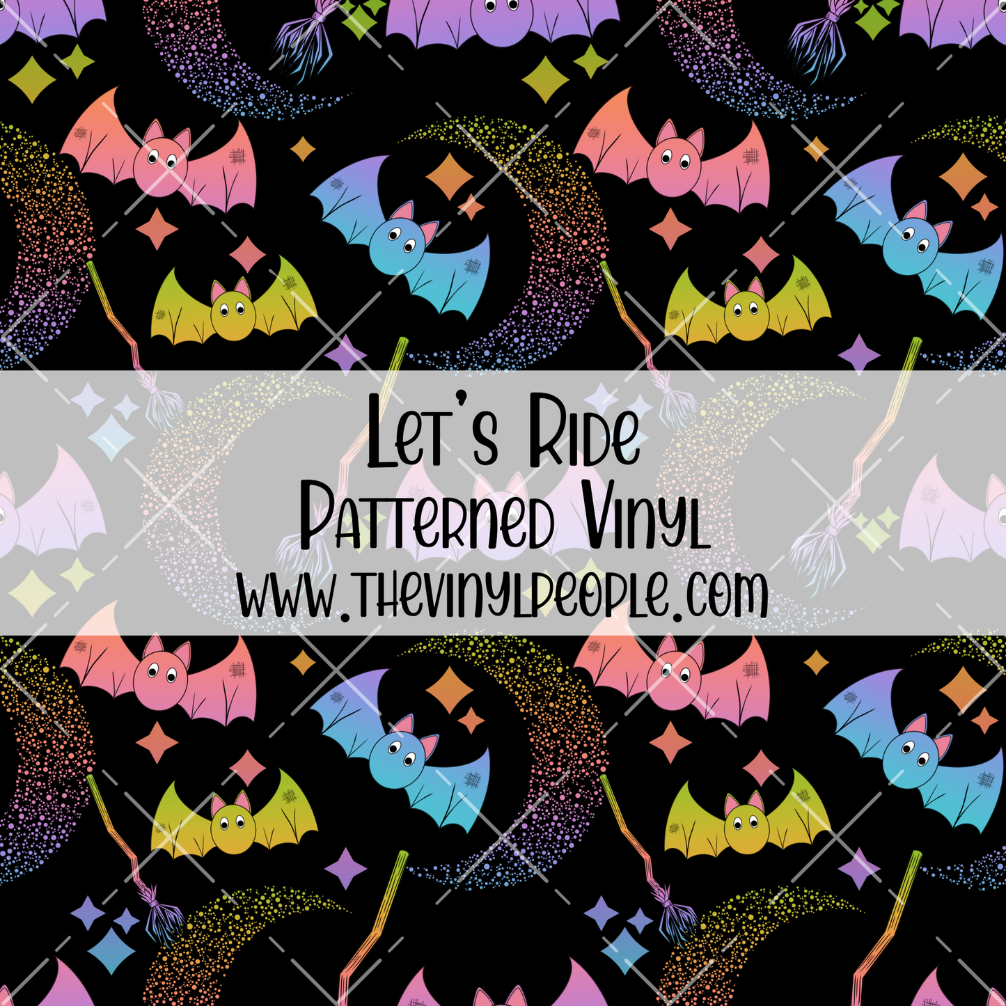 Let's Ride Patterned Vinyl