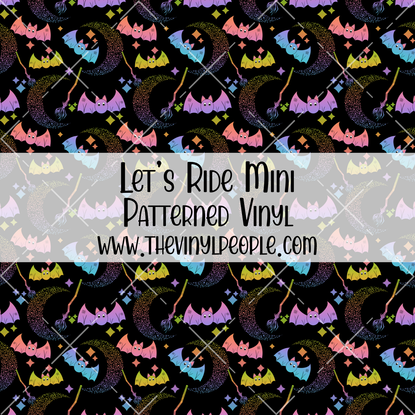 Let's Ride Patterned Vinyl