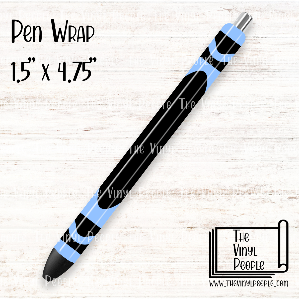 Light Blue Crayon Pen Wrap