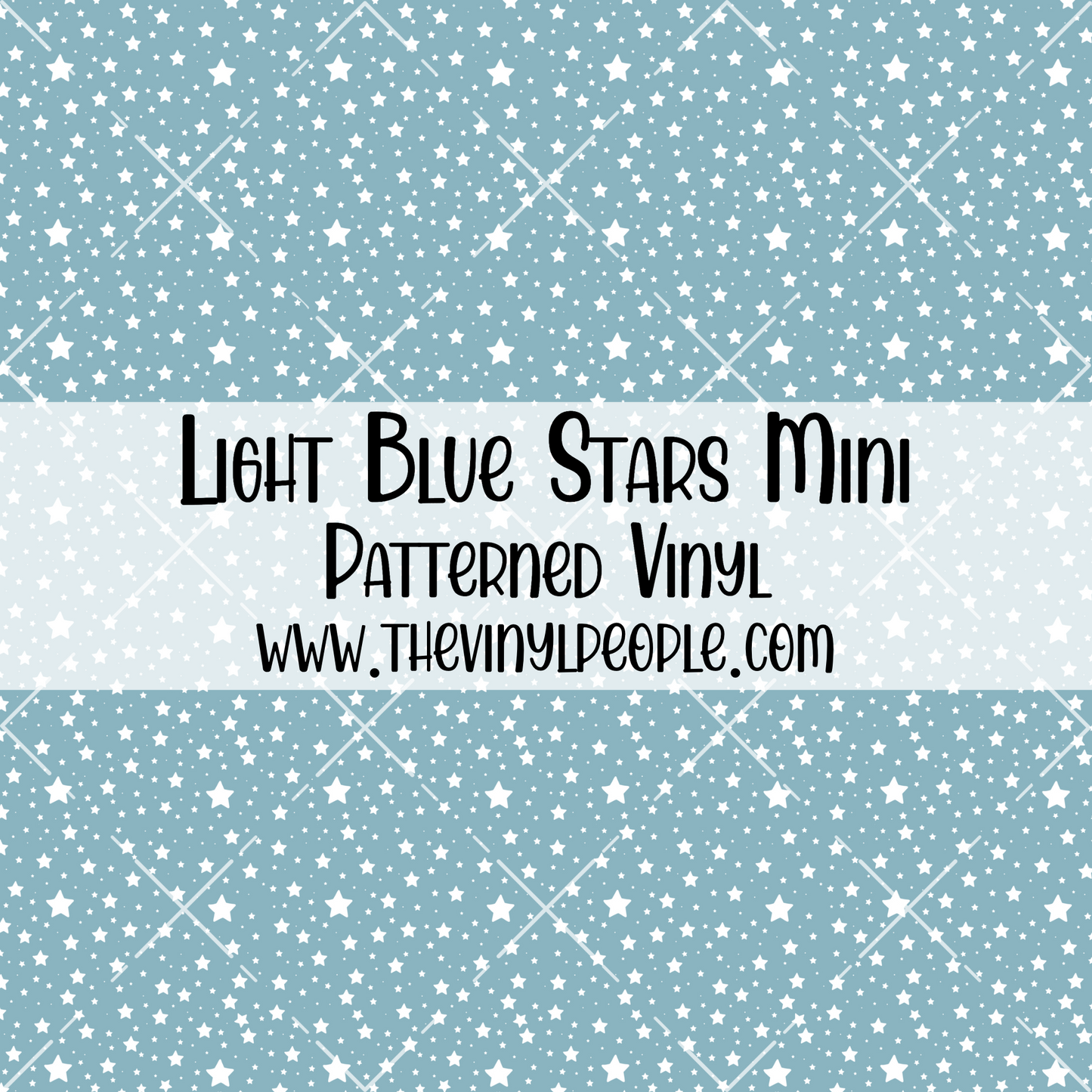 Light Blue Stars Patterned Vinyl