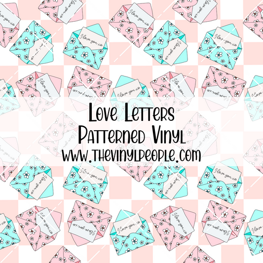 Love Letters Patterned Vinyl