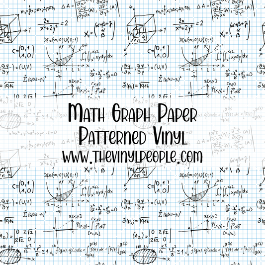 Math Graph Paper Patterned Vinyl