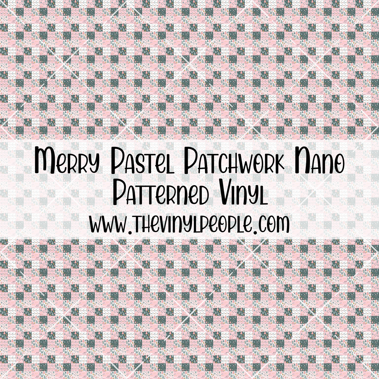 Merry Pastel Patchwork Patterned Vinyl