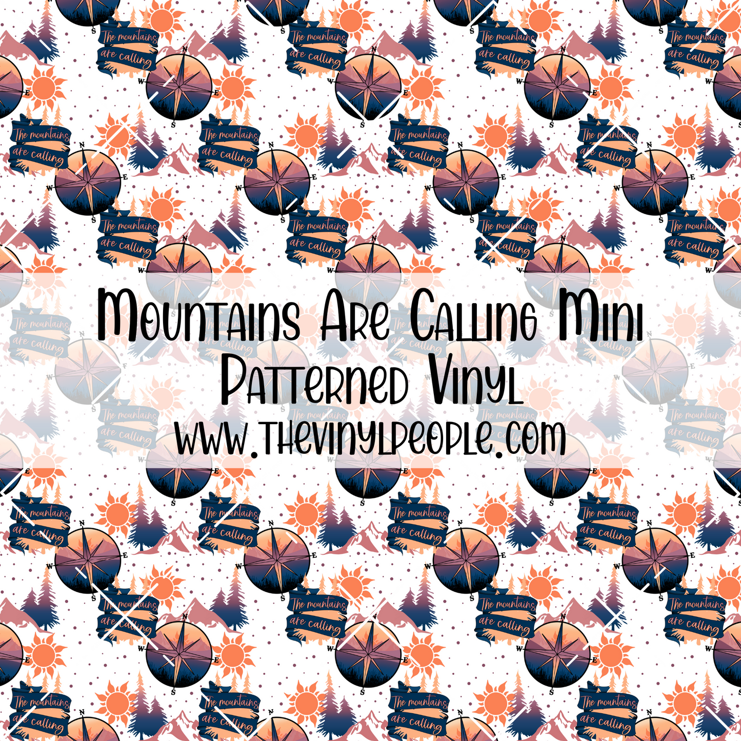 Mountains Are Calling Patterned Vinyl