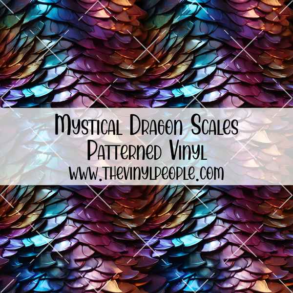 Mystical Dragon Scales Patterned Vinyl