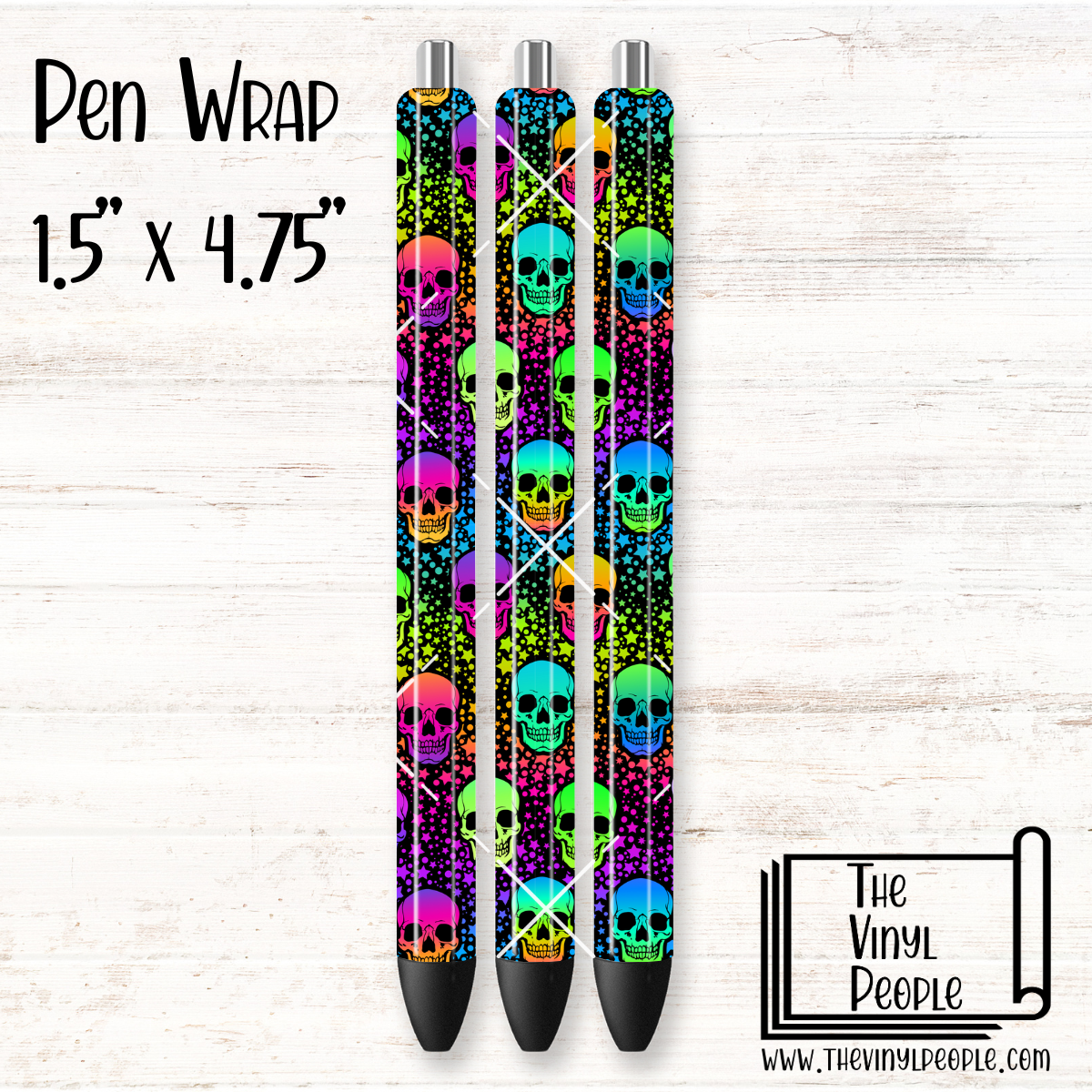 Neon Skulls Pen Wrap