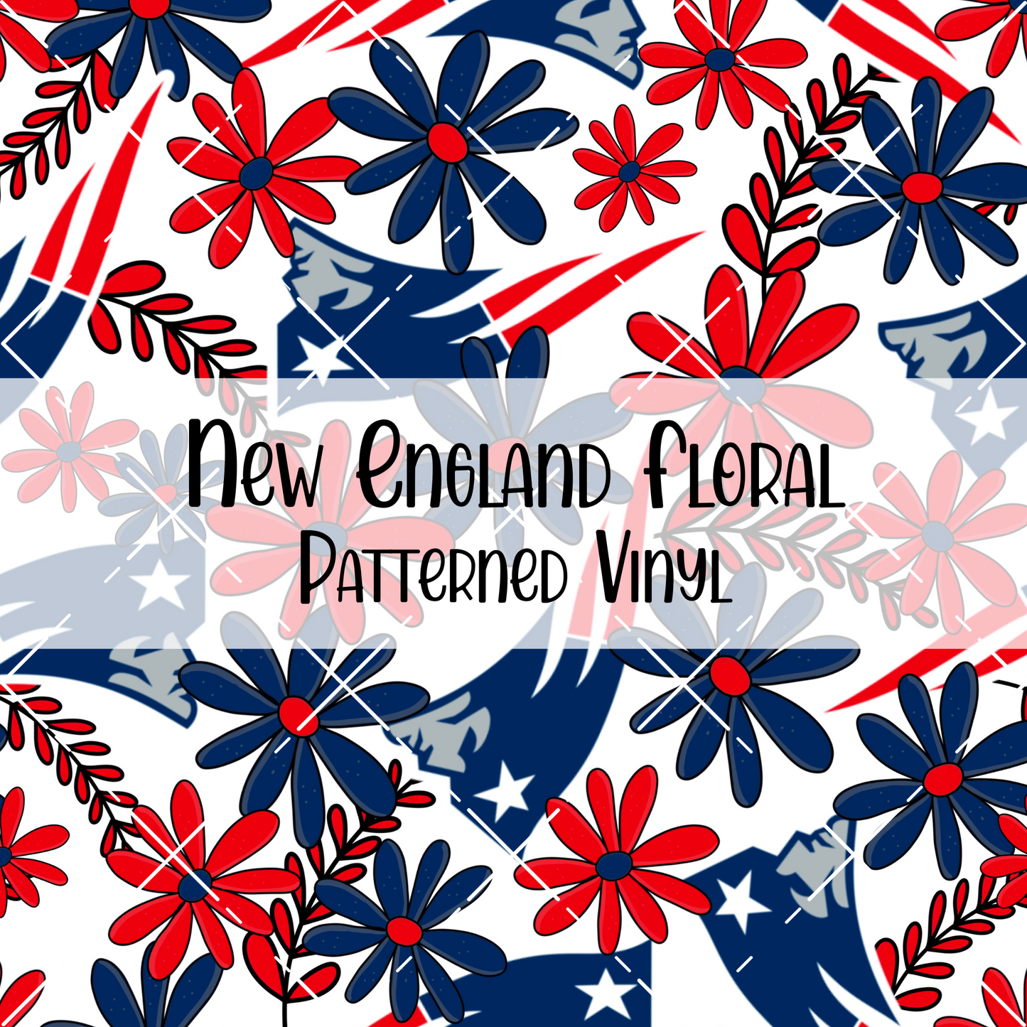 New England Floral Patterned Vinyl