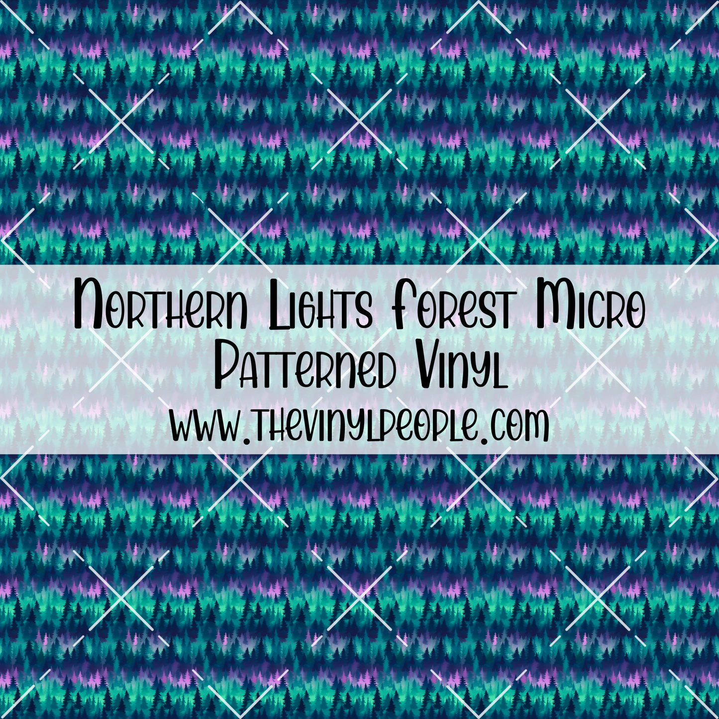 Northern Lights Forest Patterned Vinyl