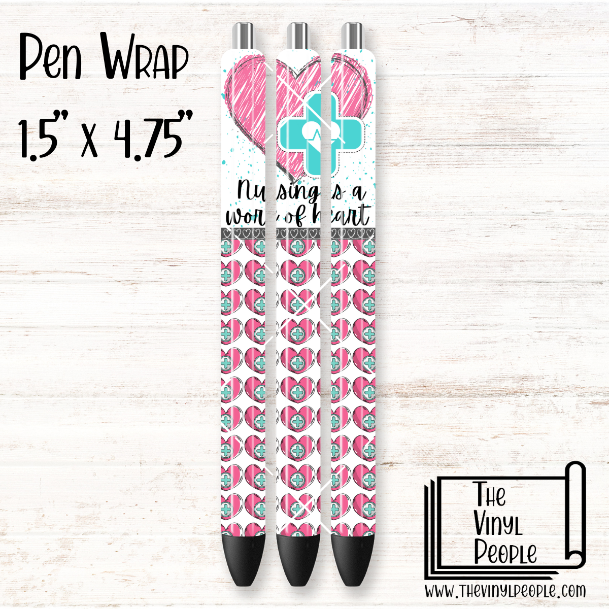Nursing Work of Heart Pen Wrap