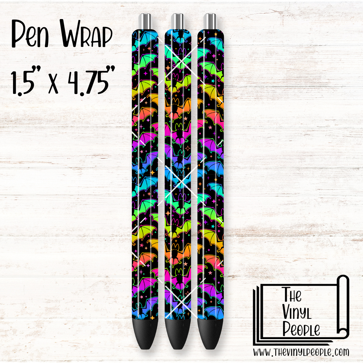 Ombré Neon Bats Pen Wrap