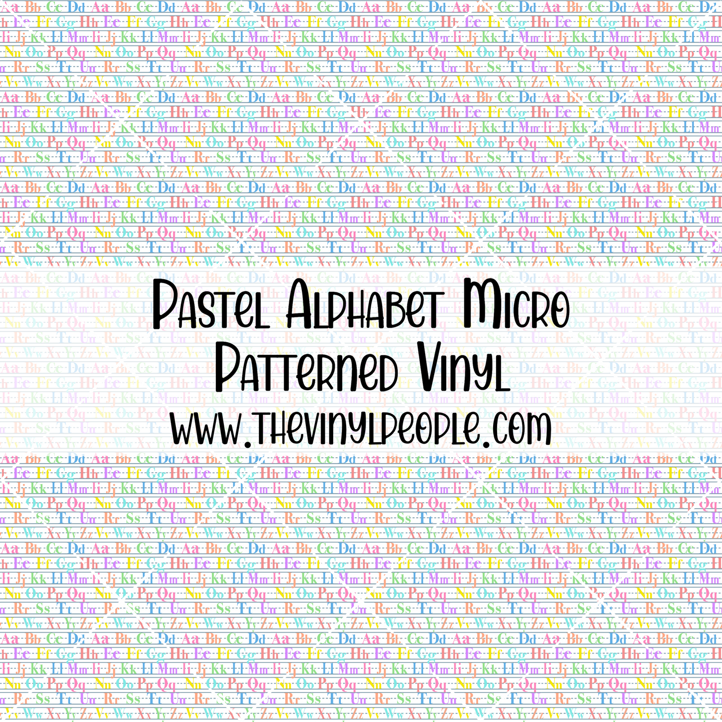 Pastel Alphabet Patterned Vinyl