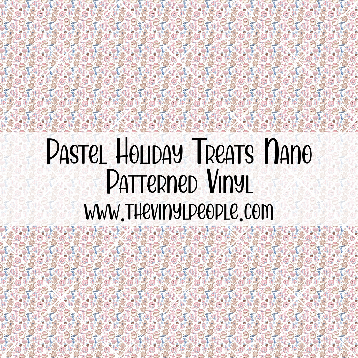 Pastel Holiday Treats Patterned Vinyl