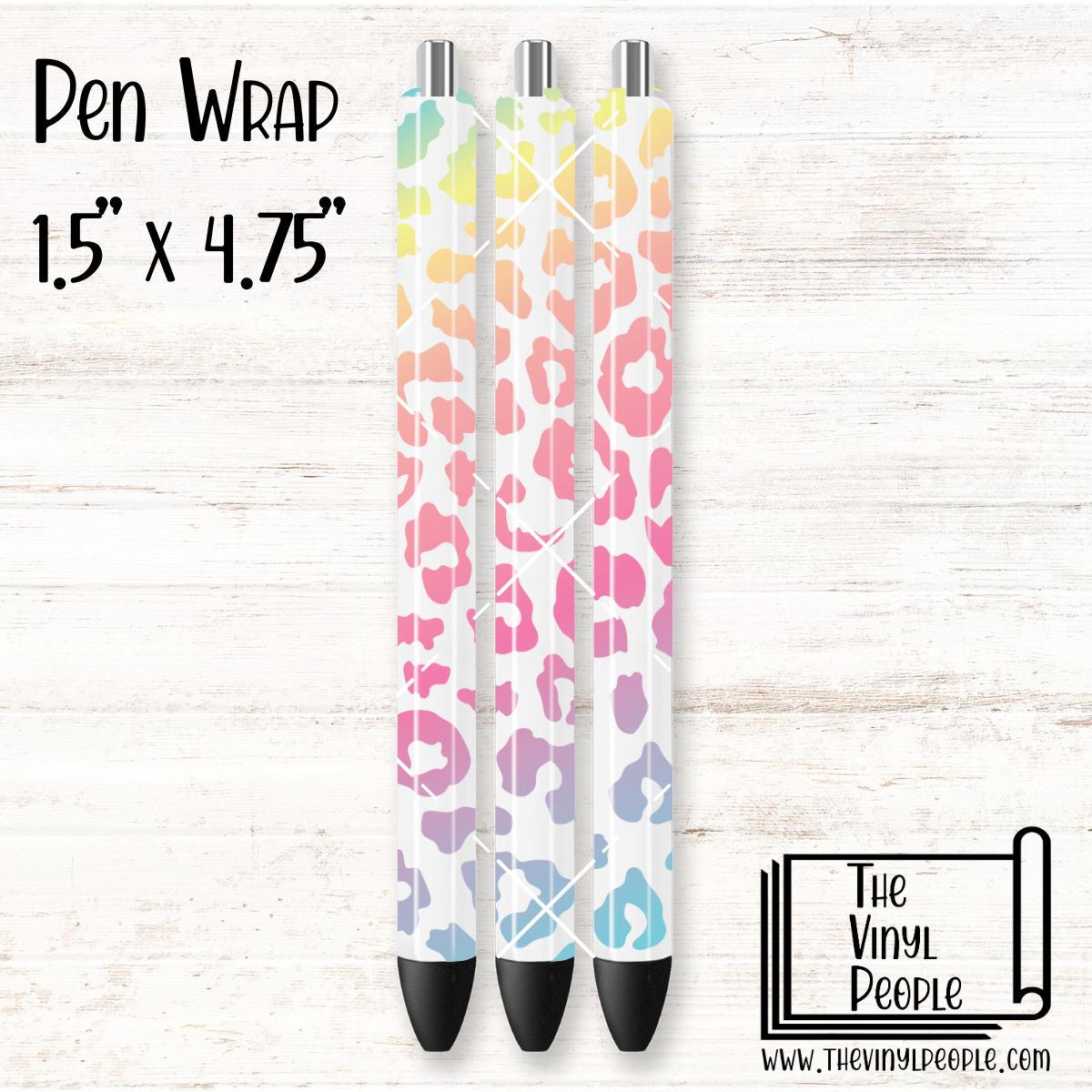Pastel Leopard Ombré Pen Wrap