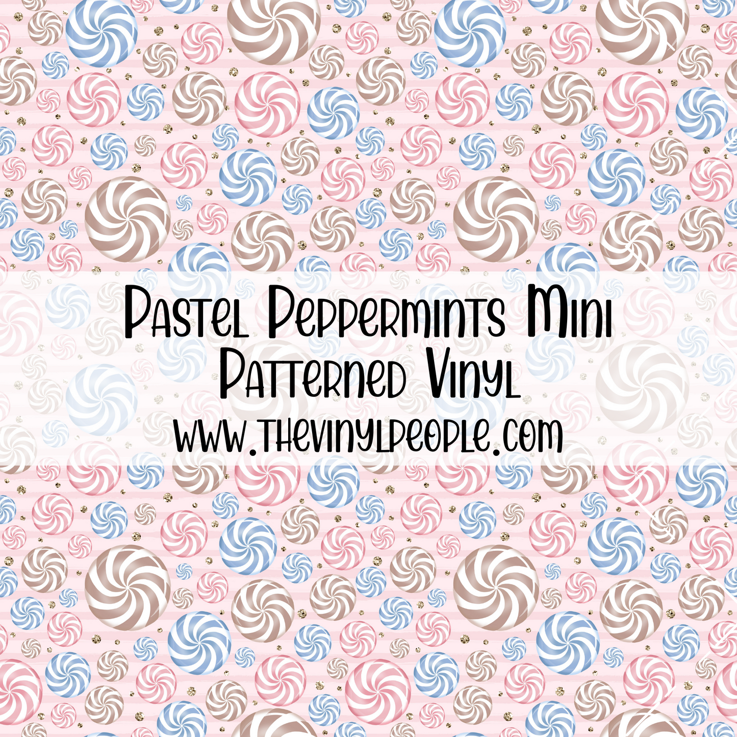 Pastel Peppermints Patterned Vinyl