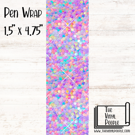 Pastel Sequins Pen Wrap