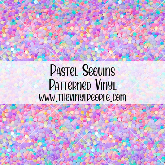 Pastel Sequins Patterned Vinyl