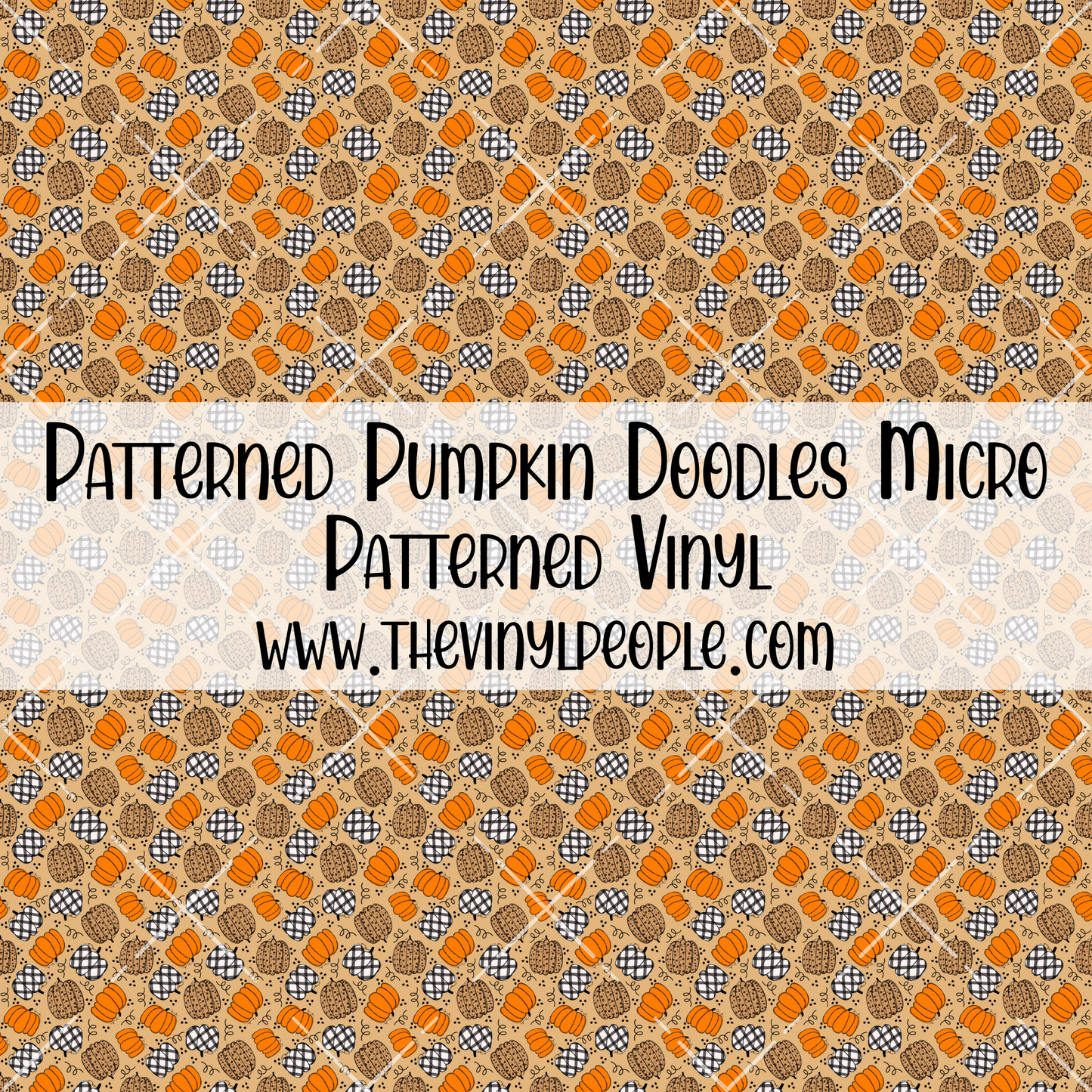 Patterned Pumpkin Doodles Patterned Vinyl