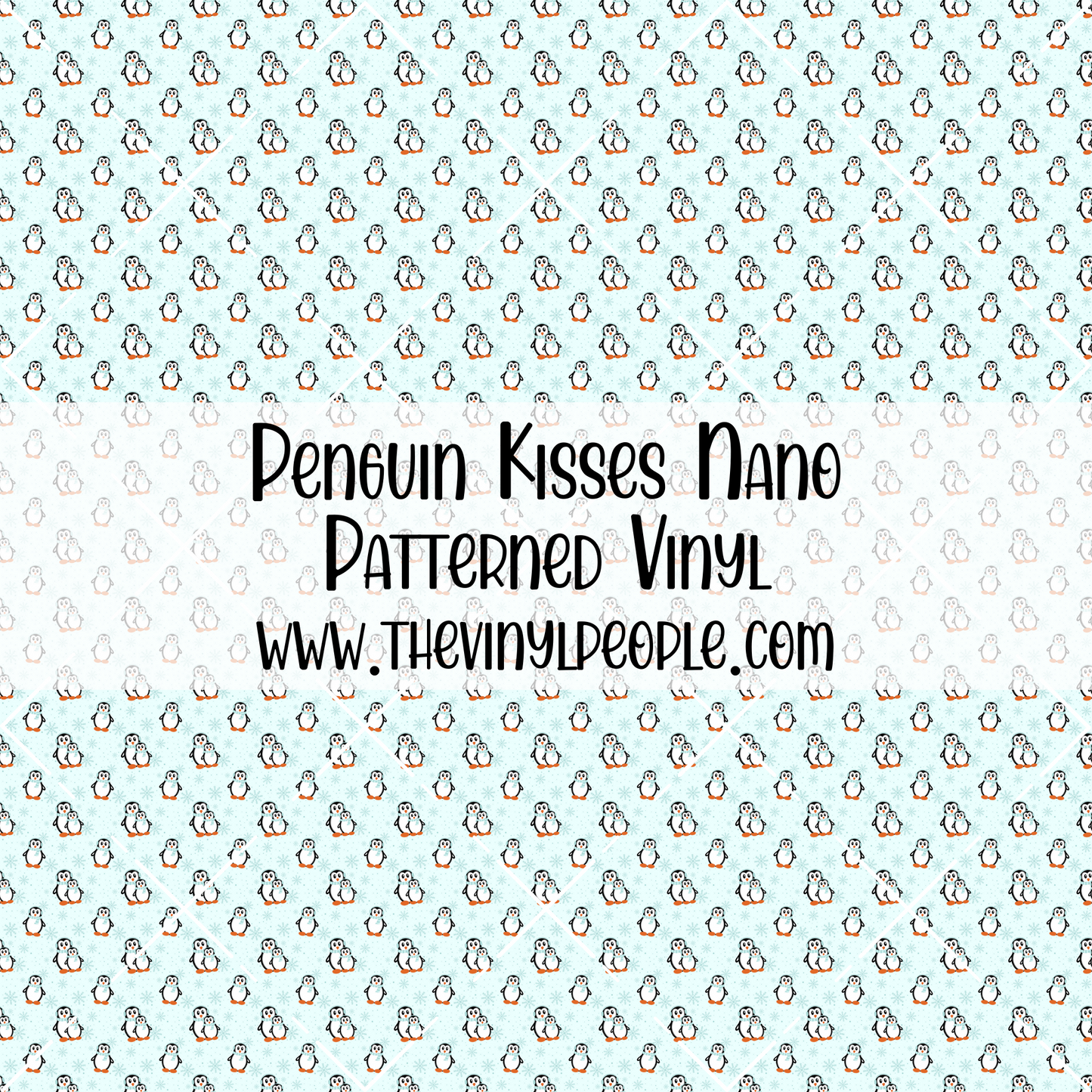Penguin Kisses Patterned Vinyl