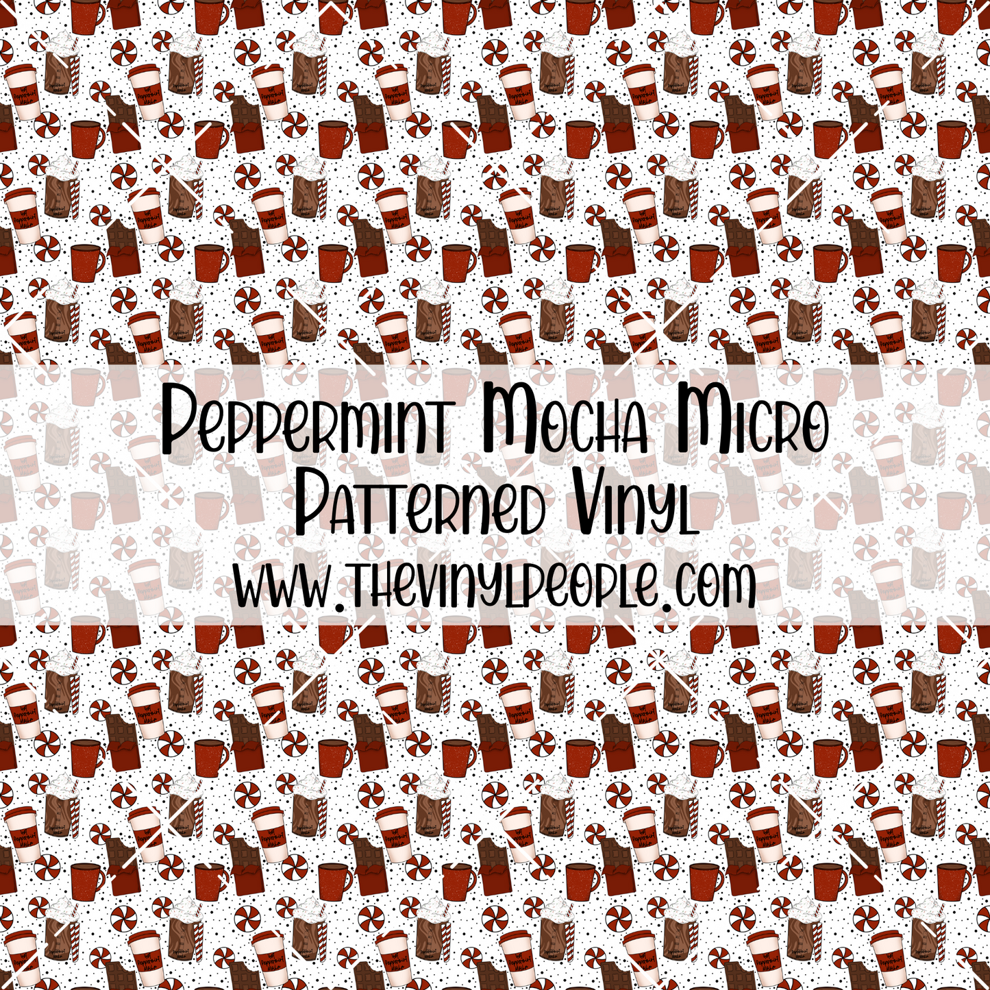 Peppermint Mocha Patterned Vinyl