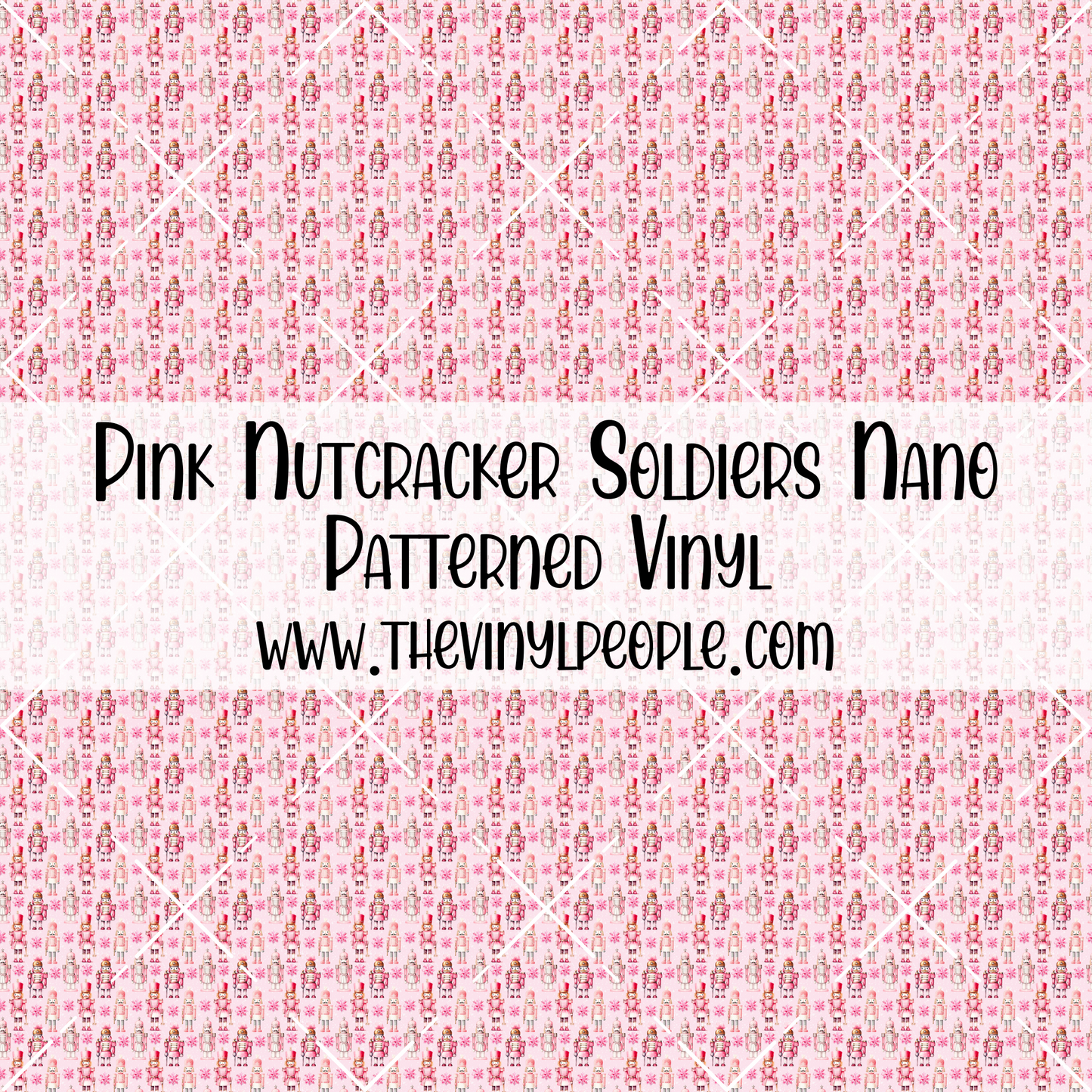 Pink Nutcracker Soldiers Patterned Vinyl