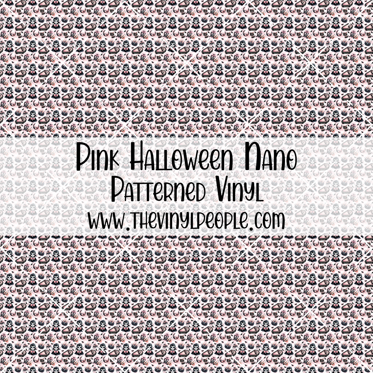 Pink Halloween Patterned Vinyl