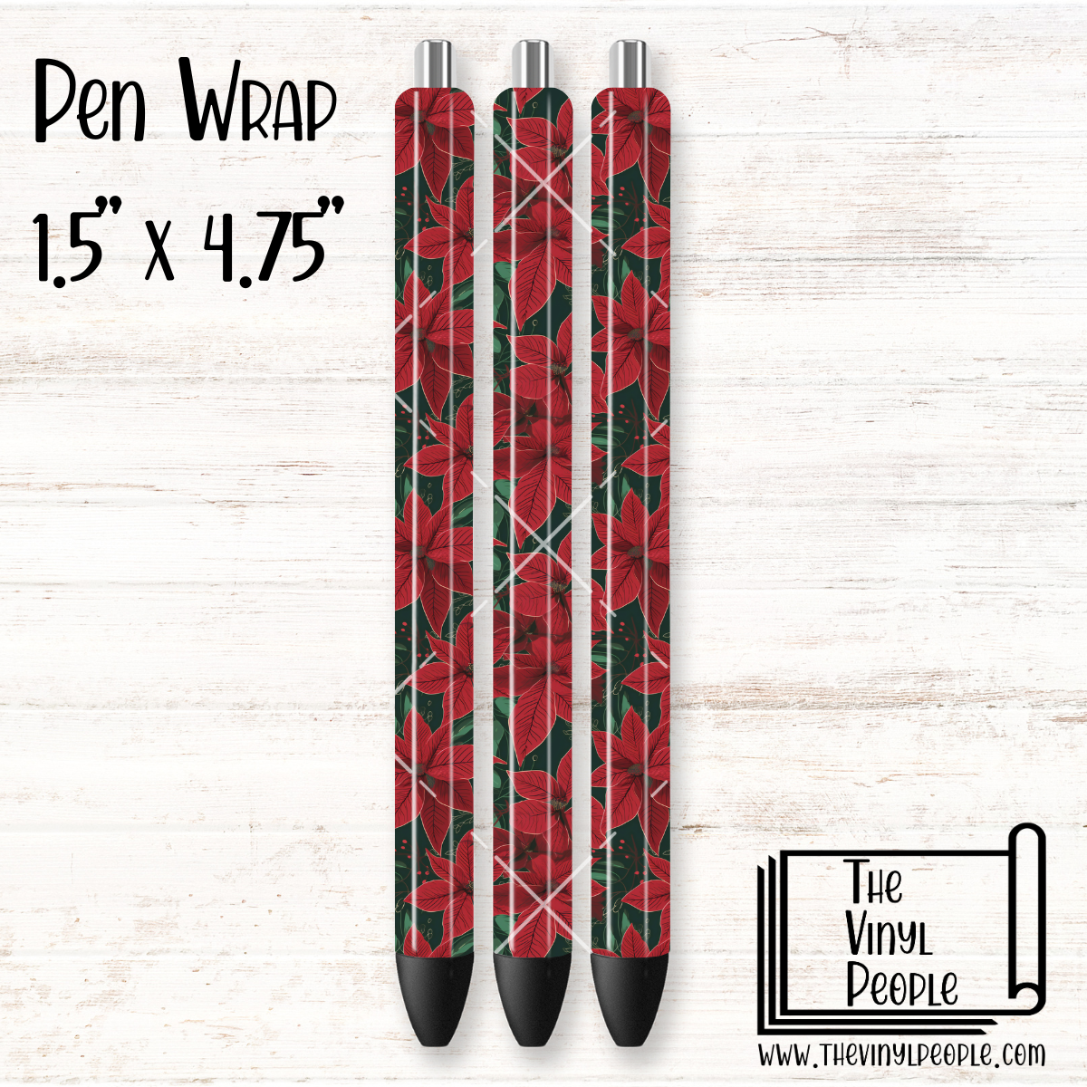 Poinsettias Pen Wrap
