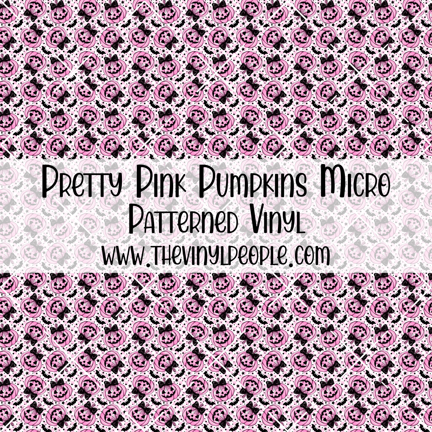 Pretty Pink Pumpkins Patterned Vinyl