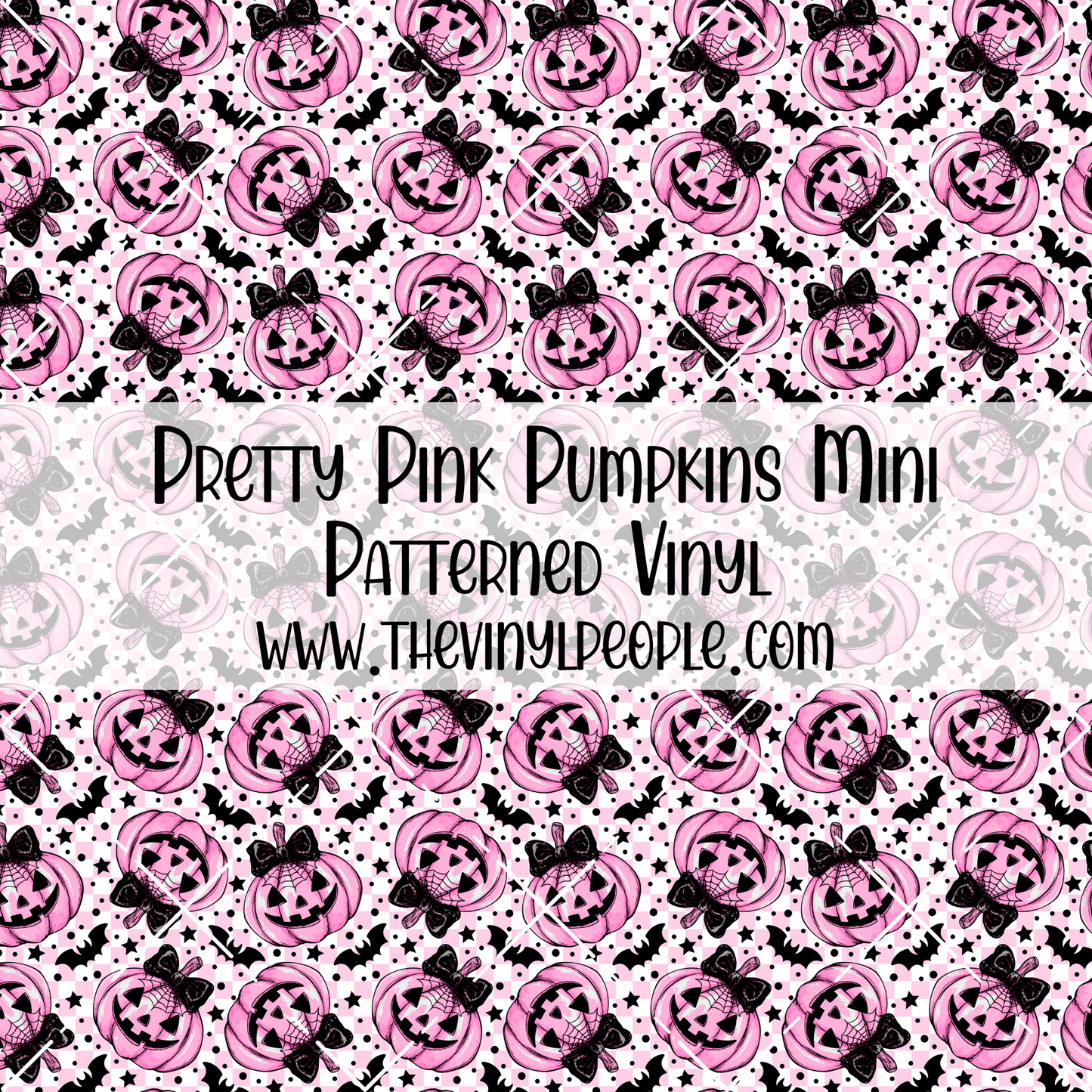 Pretty Pink Pumpkins Patterned Vinyl
