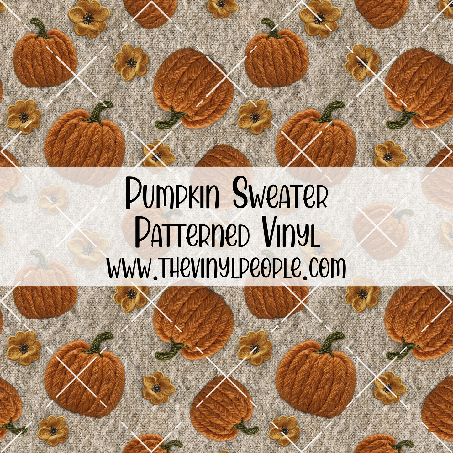 Pumpkin Sweater Patterned Vinyl