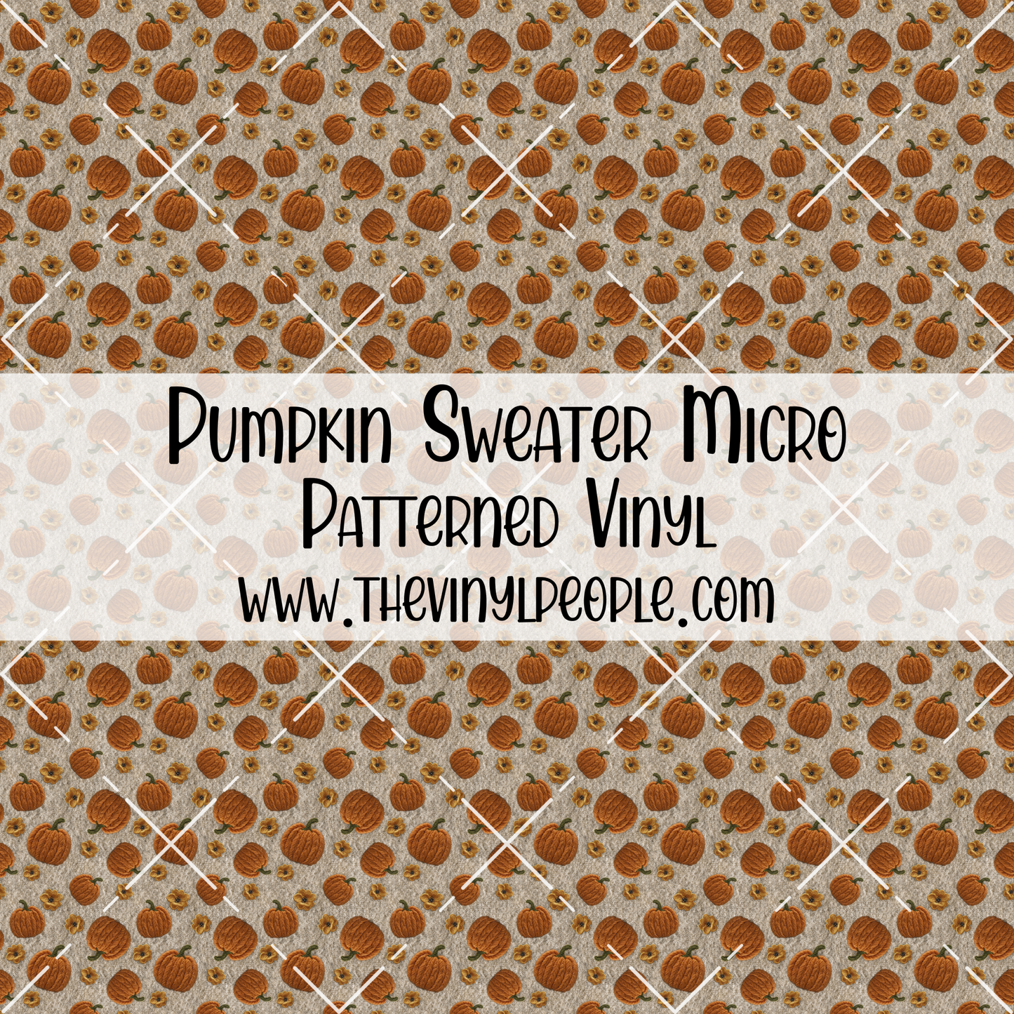 Pumpkin Sweater Patterned Vinyl
