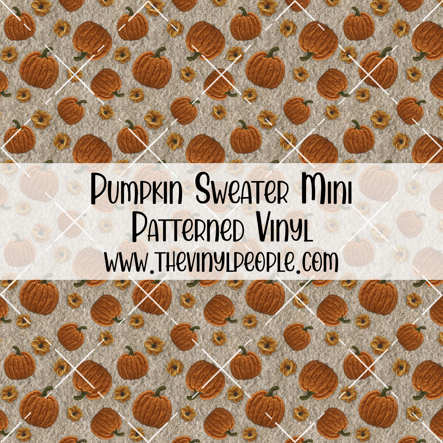 Pumpkin Sweater Patterned Vinyl