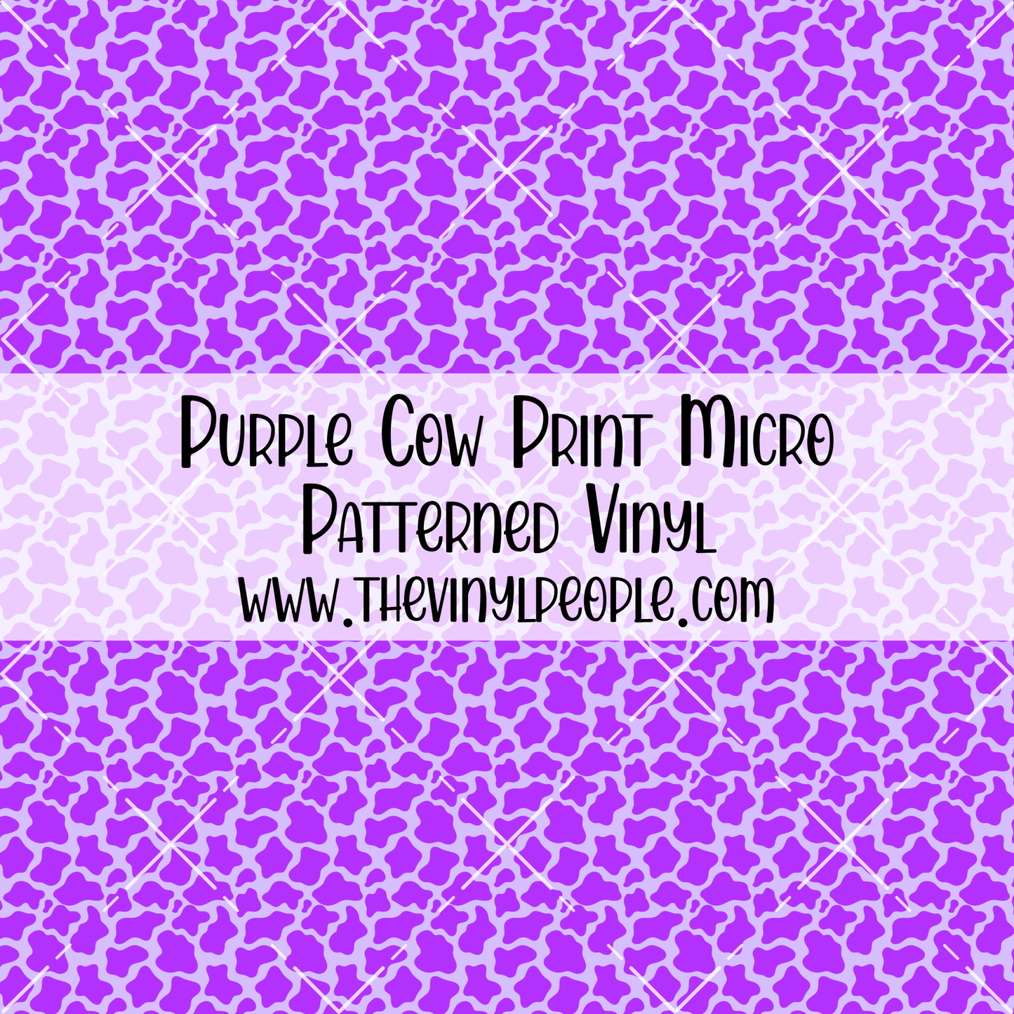 Purple Cow Print Patterned Vinyl