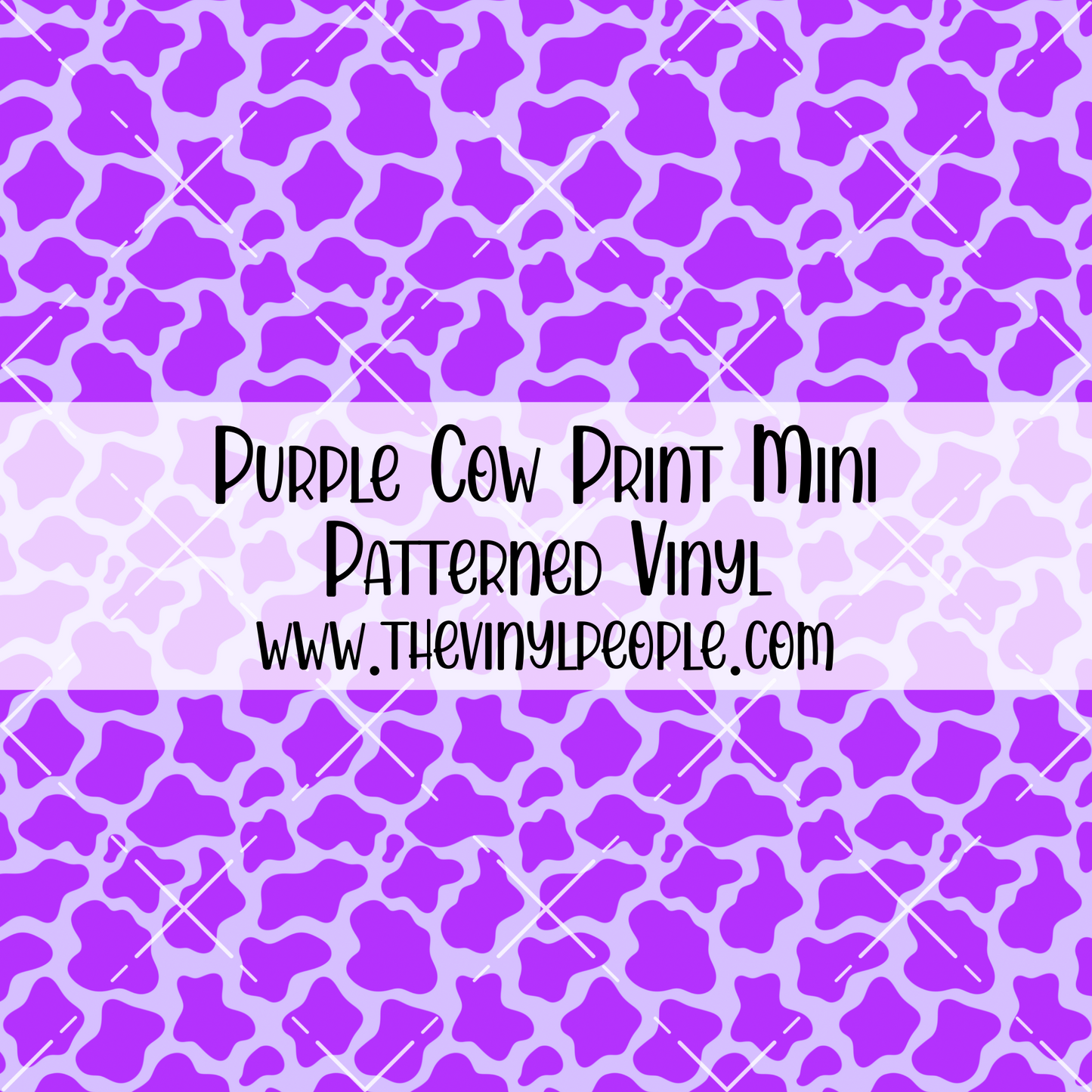 Purple Cow Print Patterned Vinyl