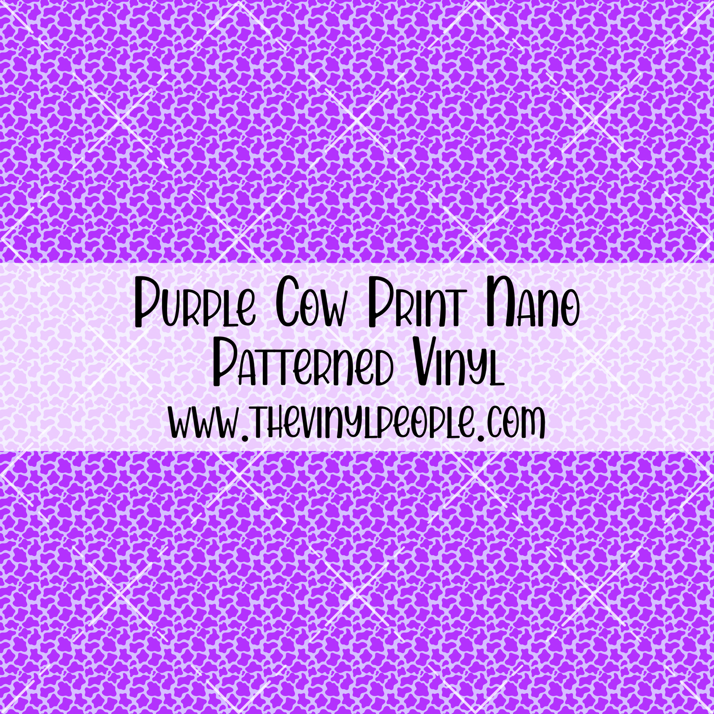 Purple Cow Print Patterned Vinyl