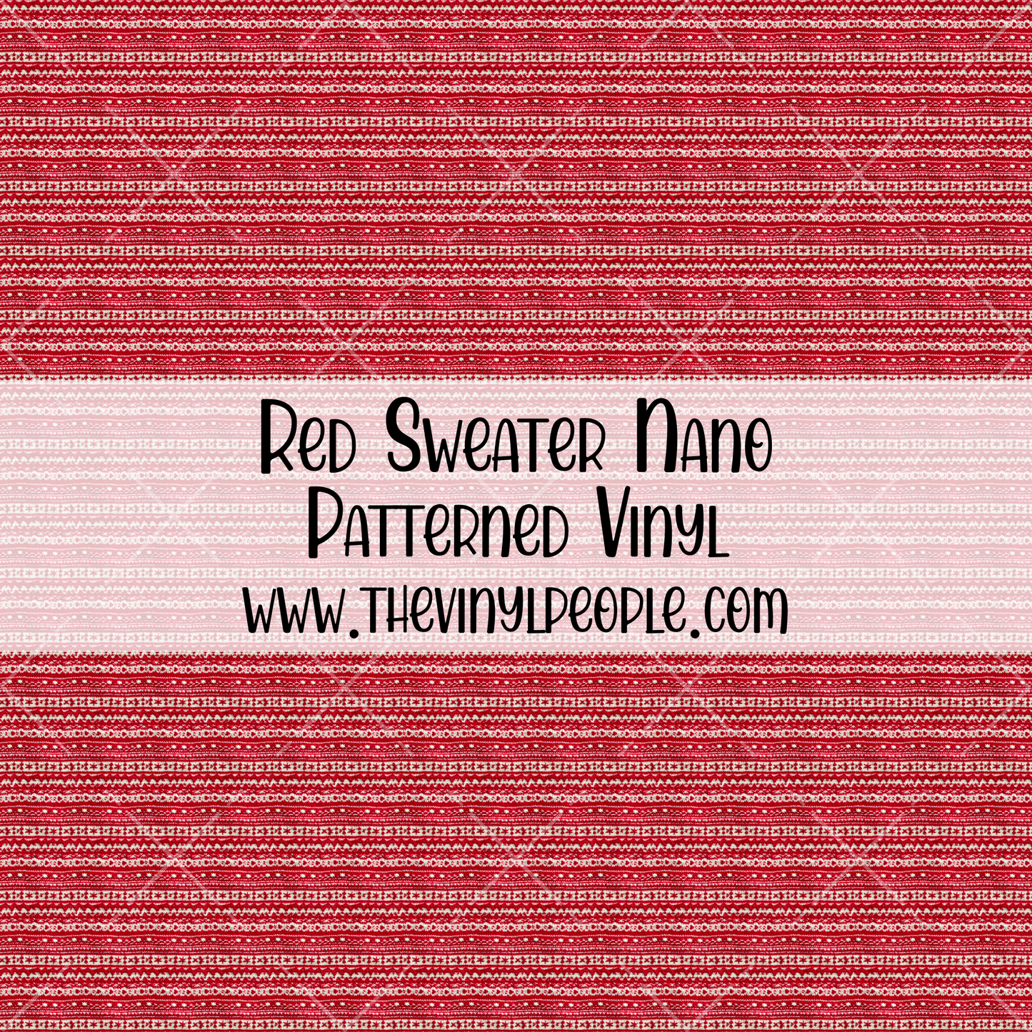 Red Sweater Patterned Vinyl