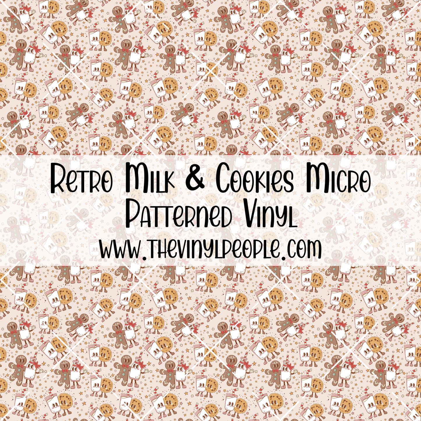Retro Milk & Cookies Patterned Vinyl