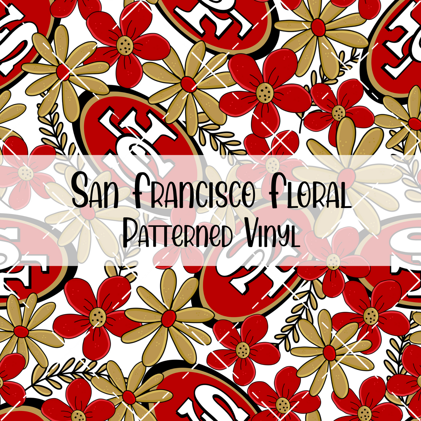 San Francisco Floral Patterned Vinyl
