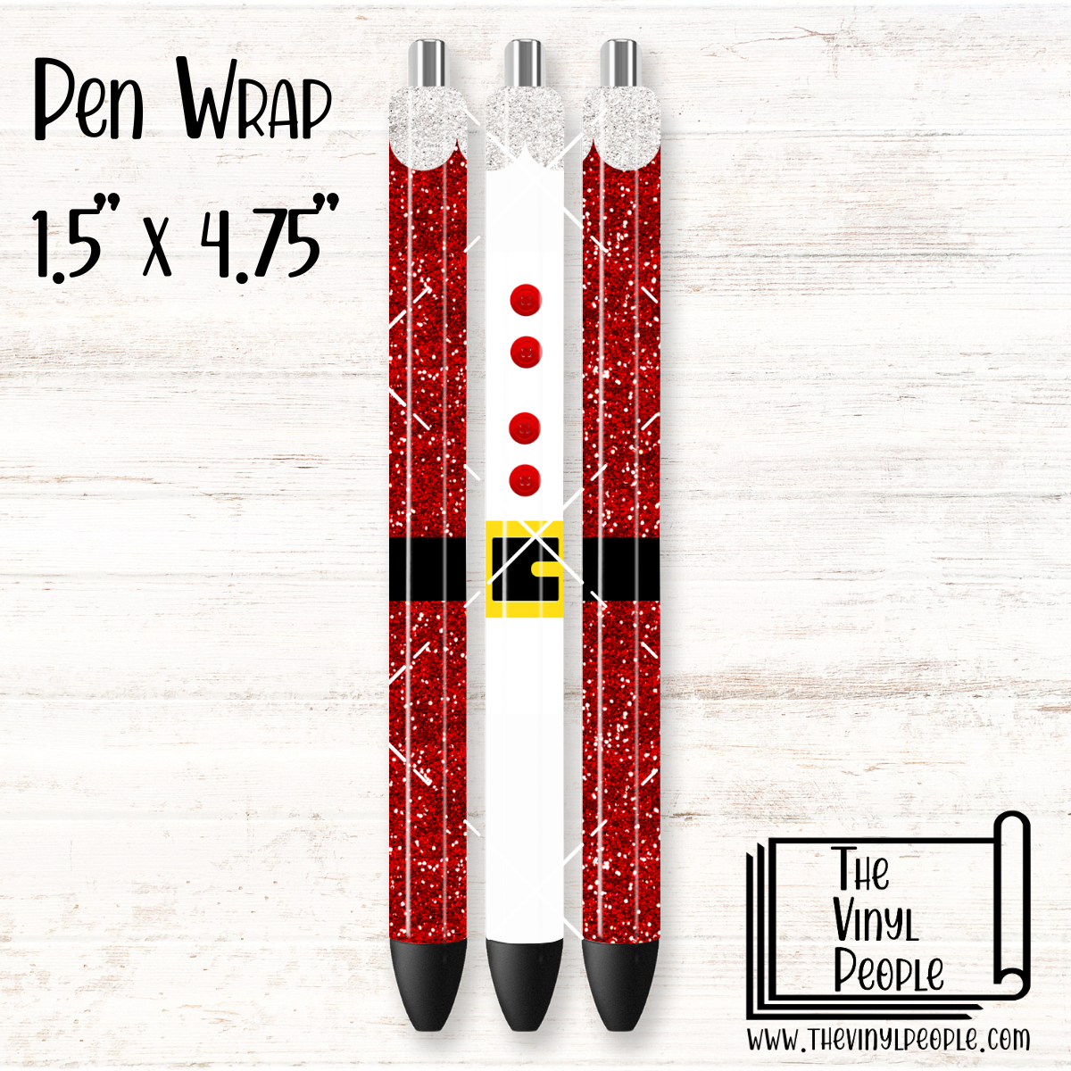 Santa Suit Pen Wrap