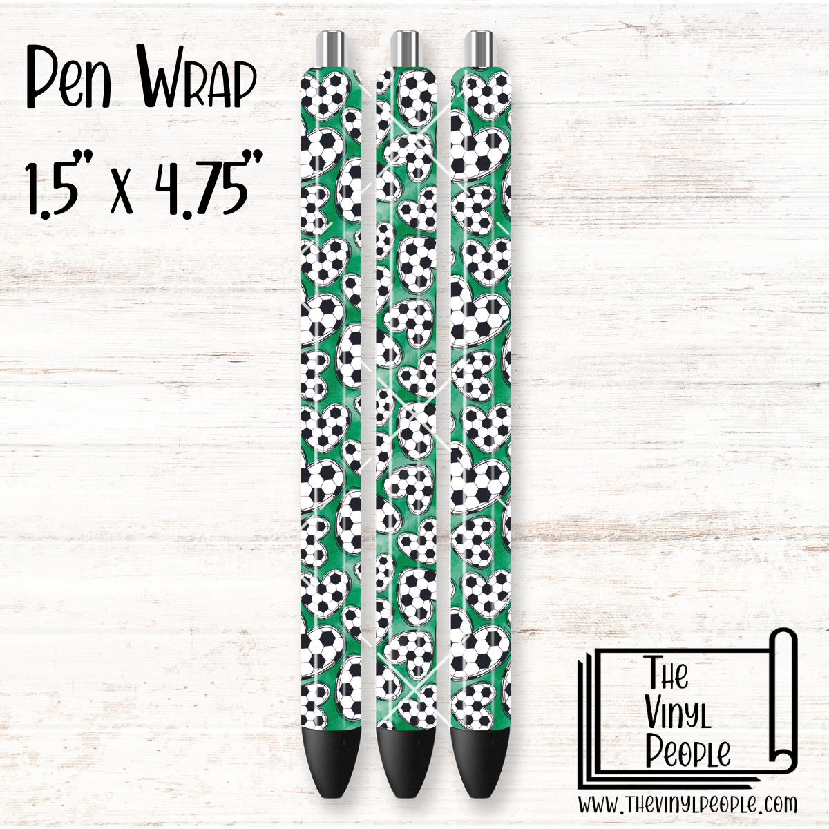 Soccer Hearts Pen Wrap