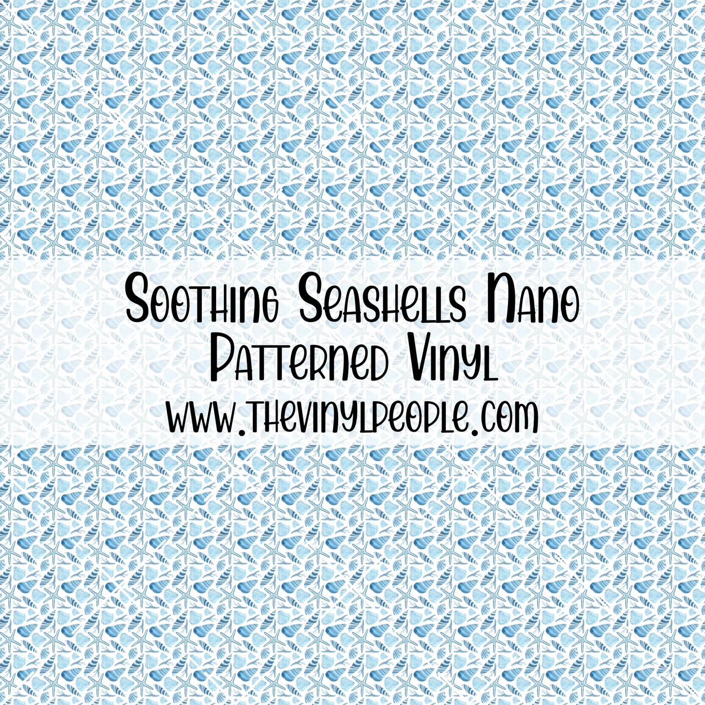 Soothing Seashells Patterned Vinyl