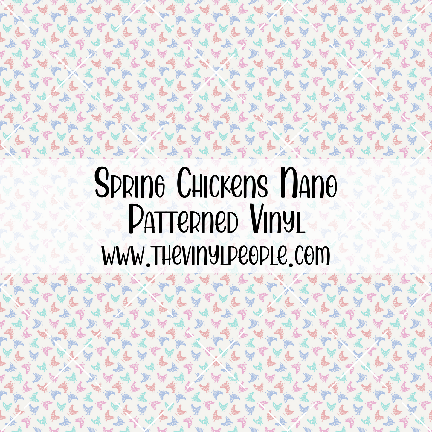 Spring Chickens Patterned Vinyl