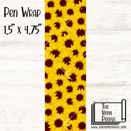 Stacked Sunflowers Pen Wrap