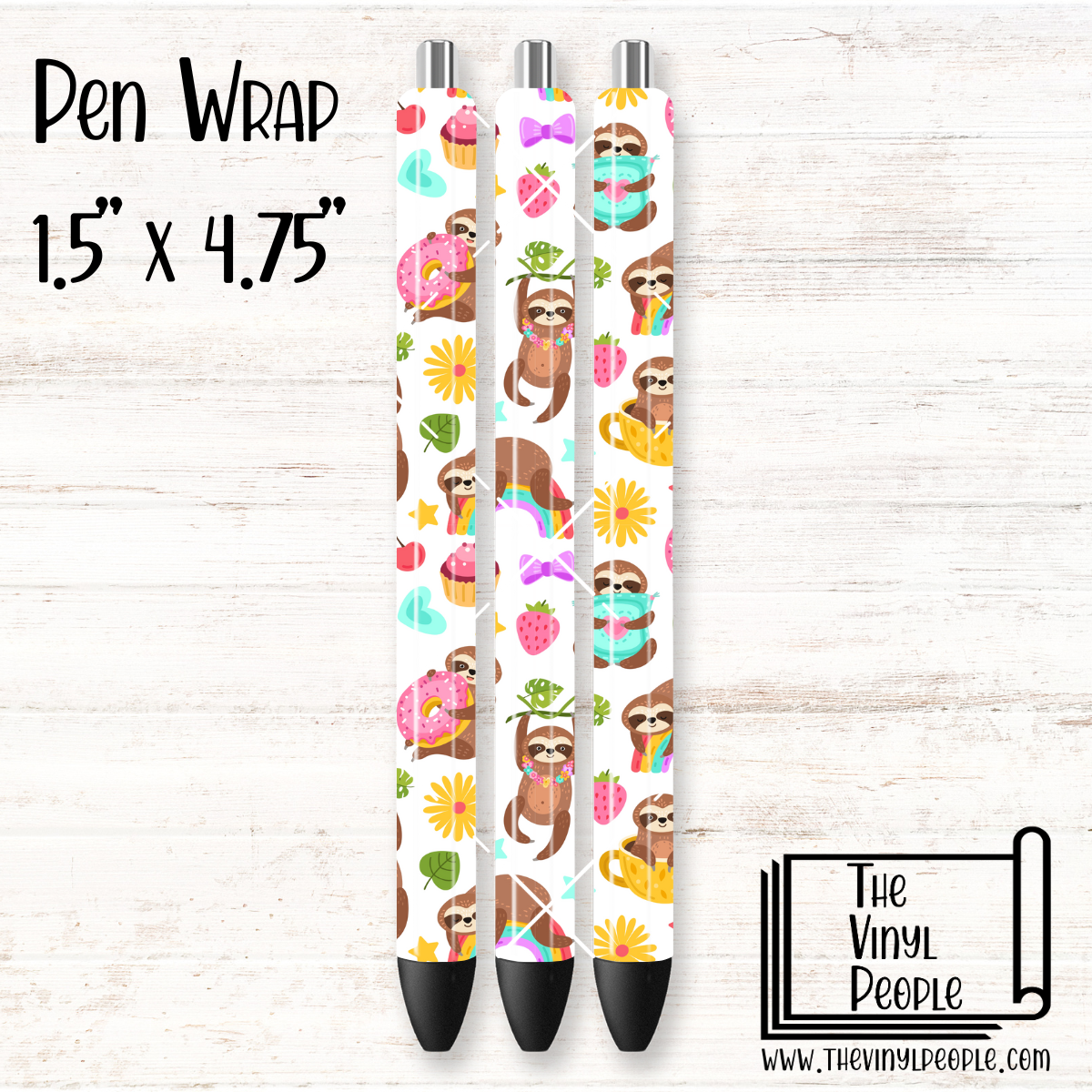 Summertime Sloths Pen Wrap