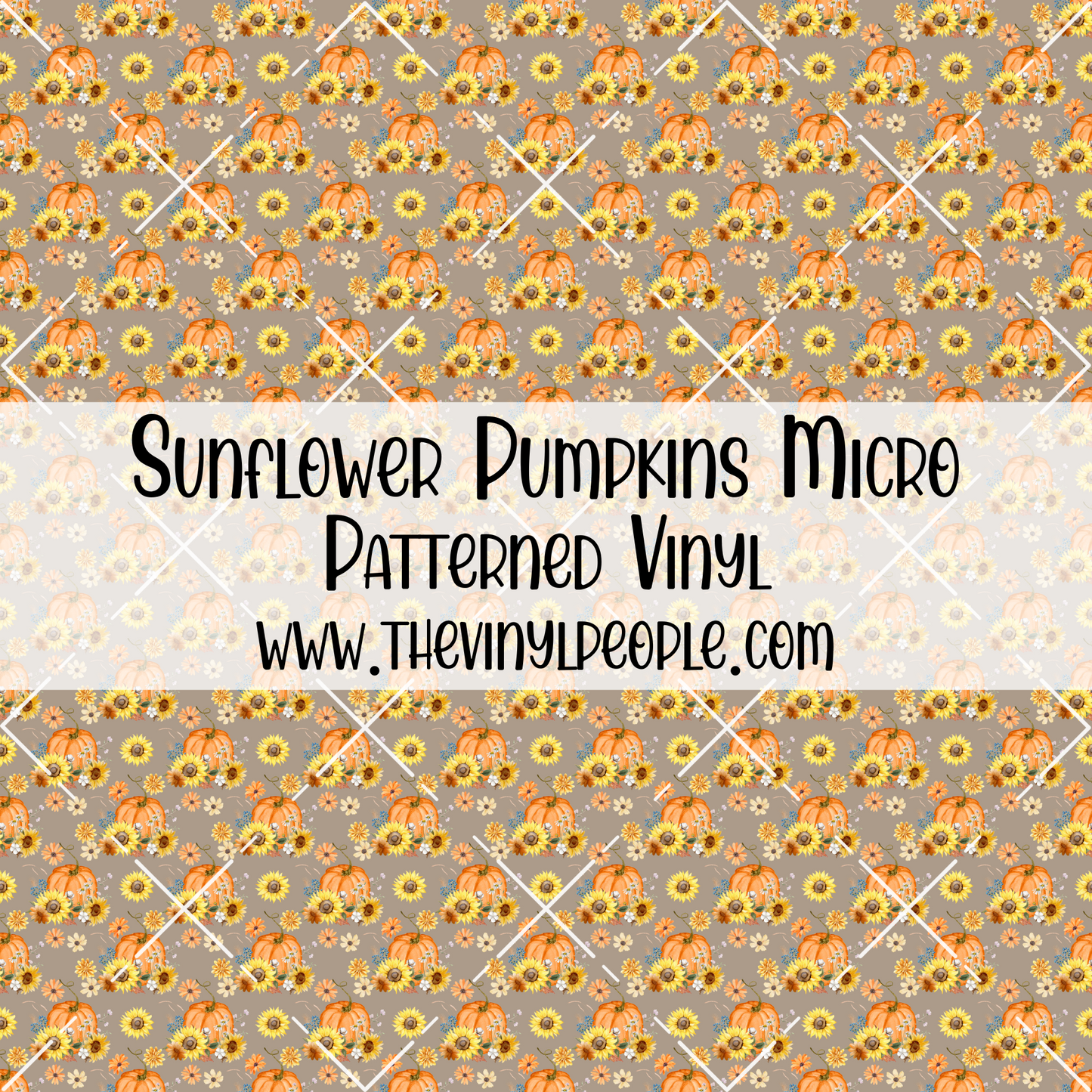 Sunflower Pumpkins Patterned Vinyl