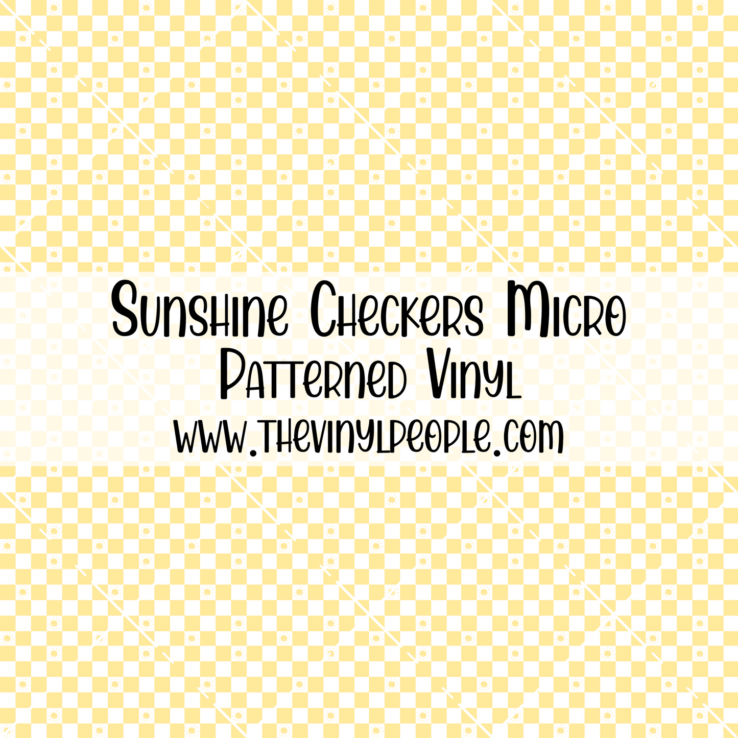 Sunshine Checkers Patterned Vinyl