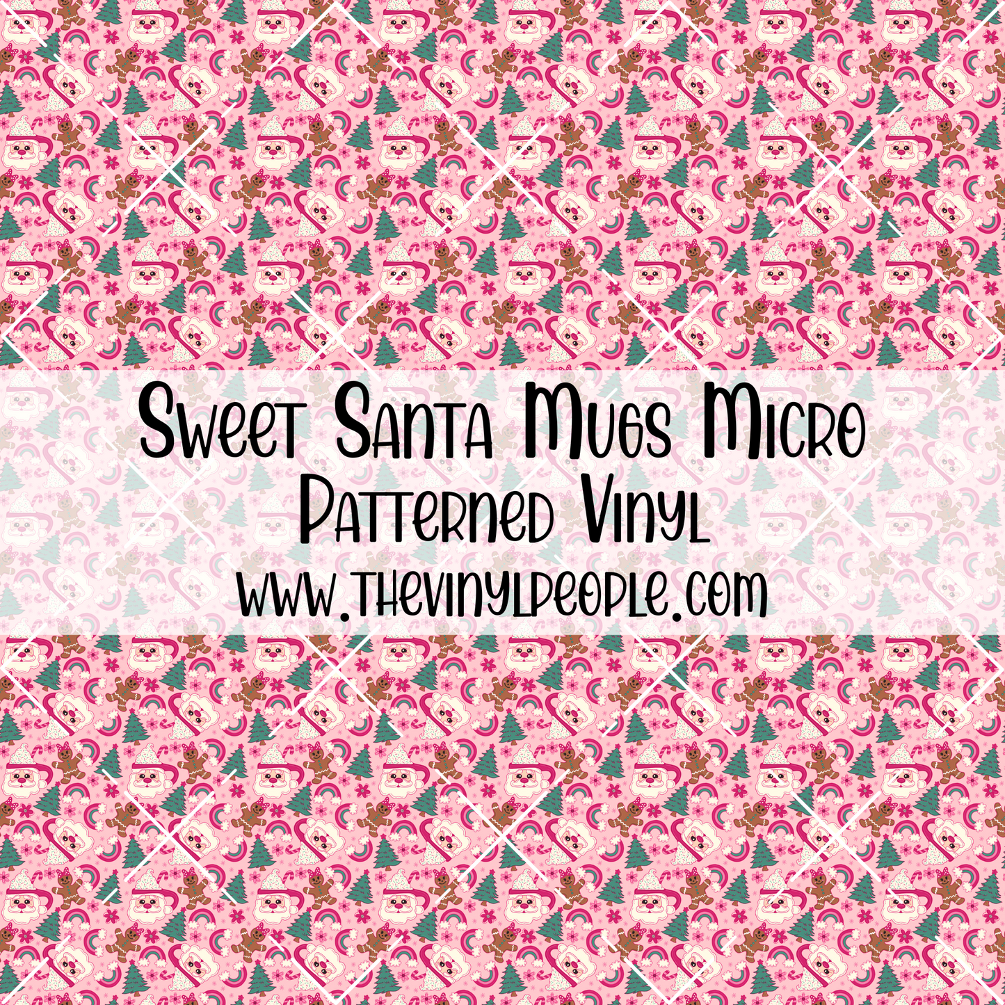 Sweet Santa Mugs Patterned Vinyl