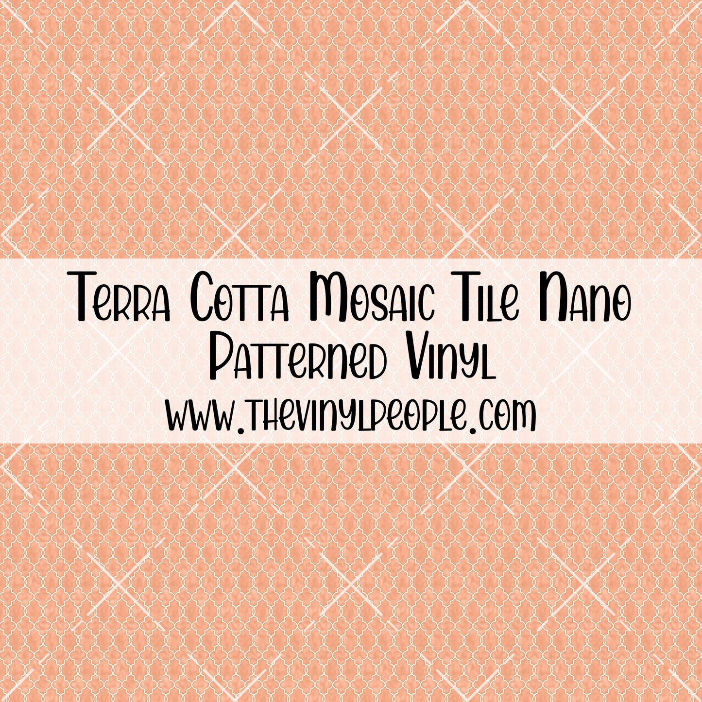 Terra Cotta Mosaic Tile Patterned Vinyl