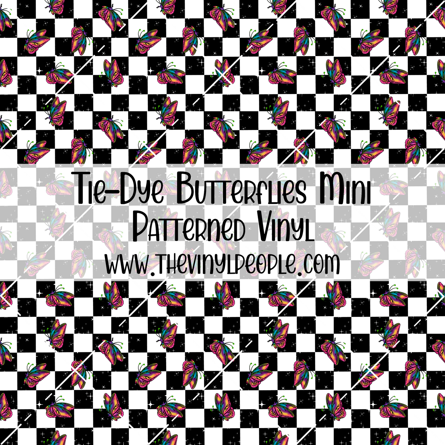 Tie-Dye Butterflies Patterned Vinyl
