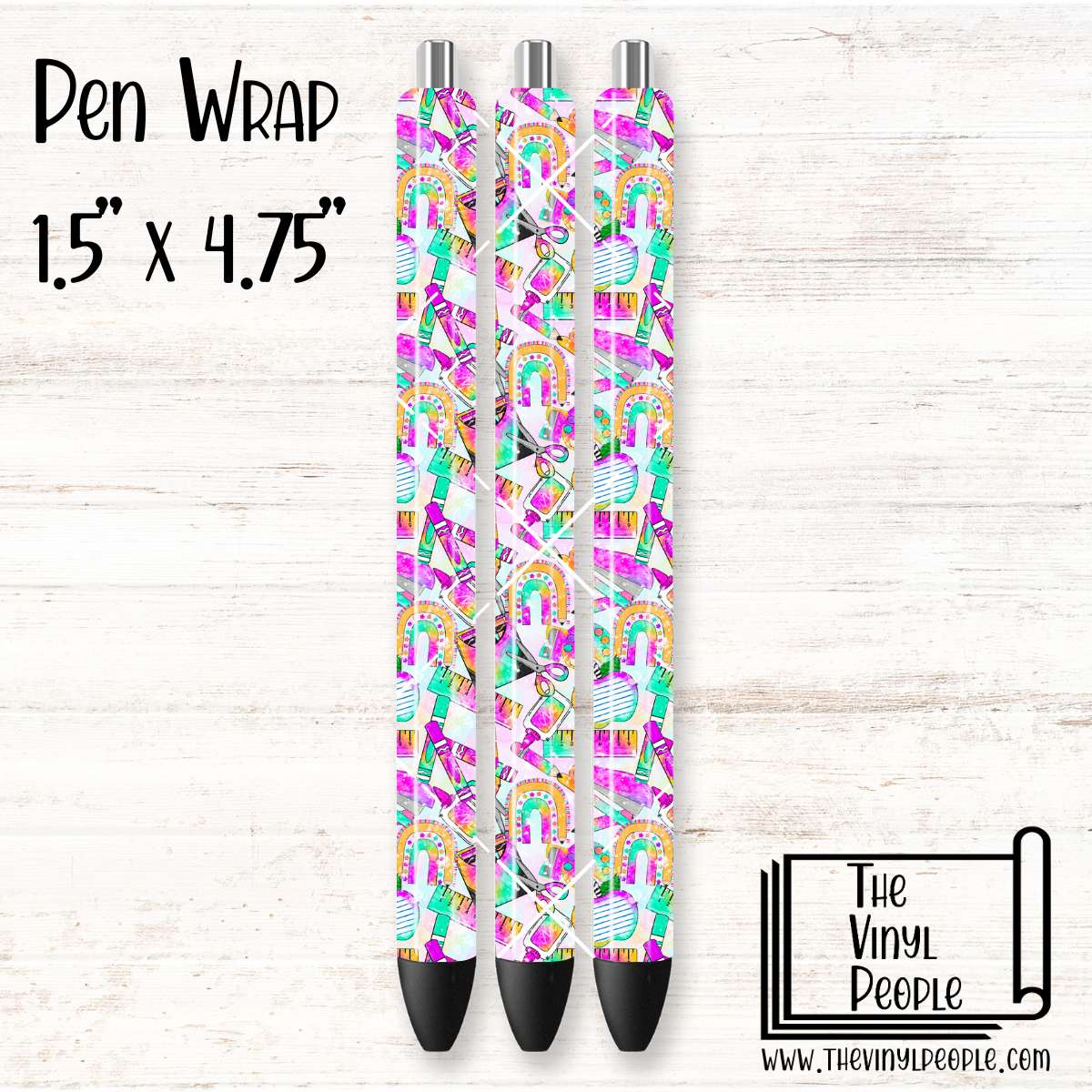 Tie-Dye School Supplies Pen Wrap